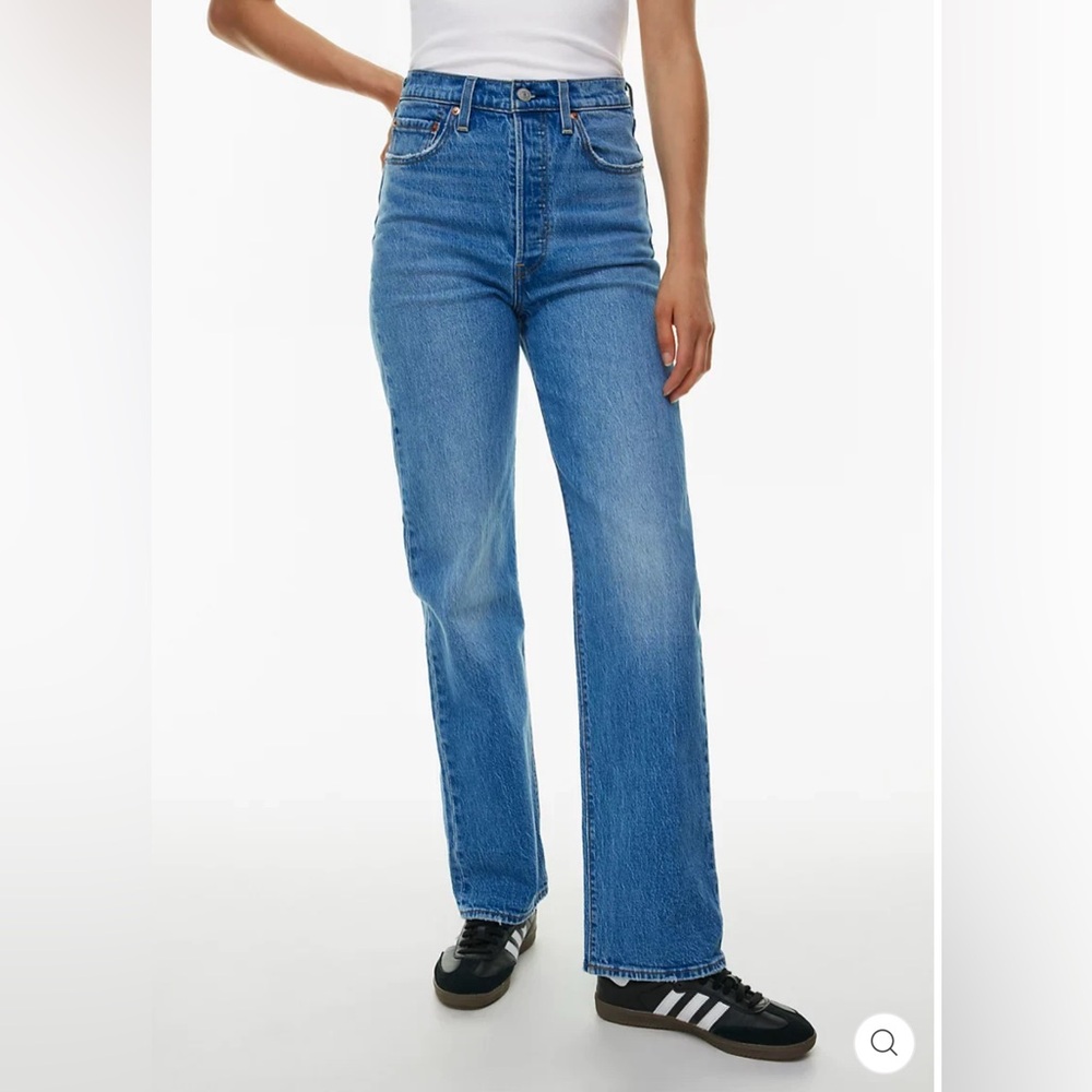 Levi’s Levis Ribcage Straight blue jeans, full length, long, size 26
